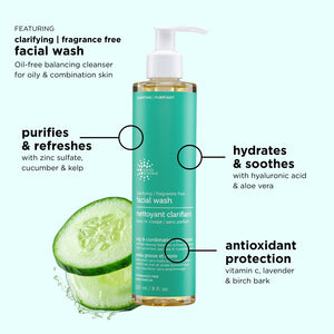 Clarifying Fragrance Free Facial Wash 8 fl. oz.