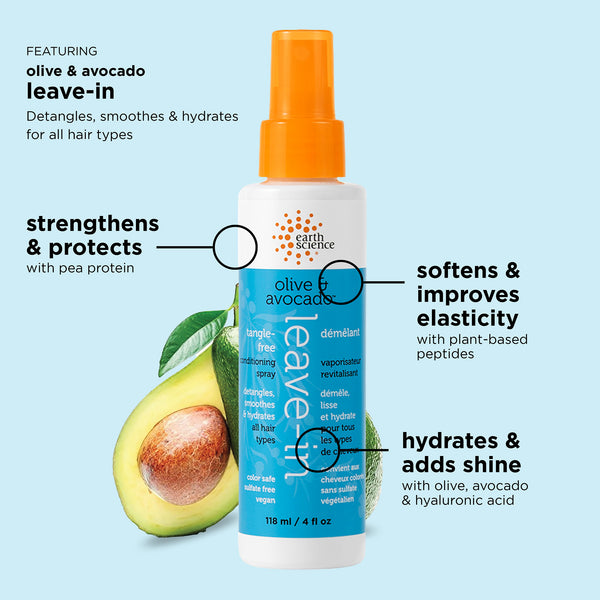 Olive & Avocado Leave-In Spray 4 fl. oz. - Earth Science Beauty